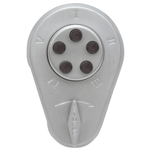 Combination Deadbolt, 1-3/8" to 1-1/2" Thick Doors, Key Override, Satin Chrome